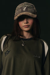 Daira Paneled Graphic Tee (Green)