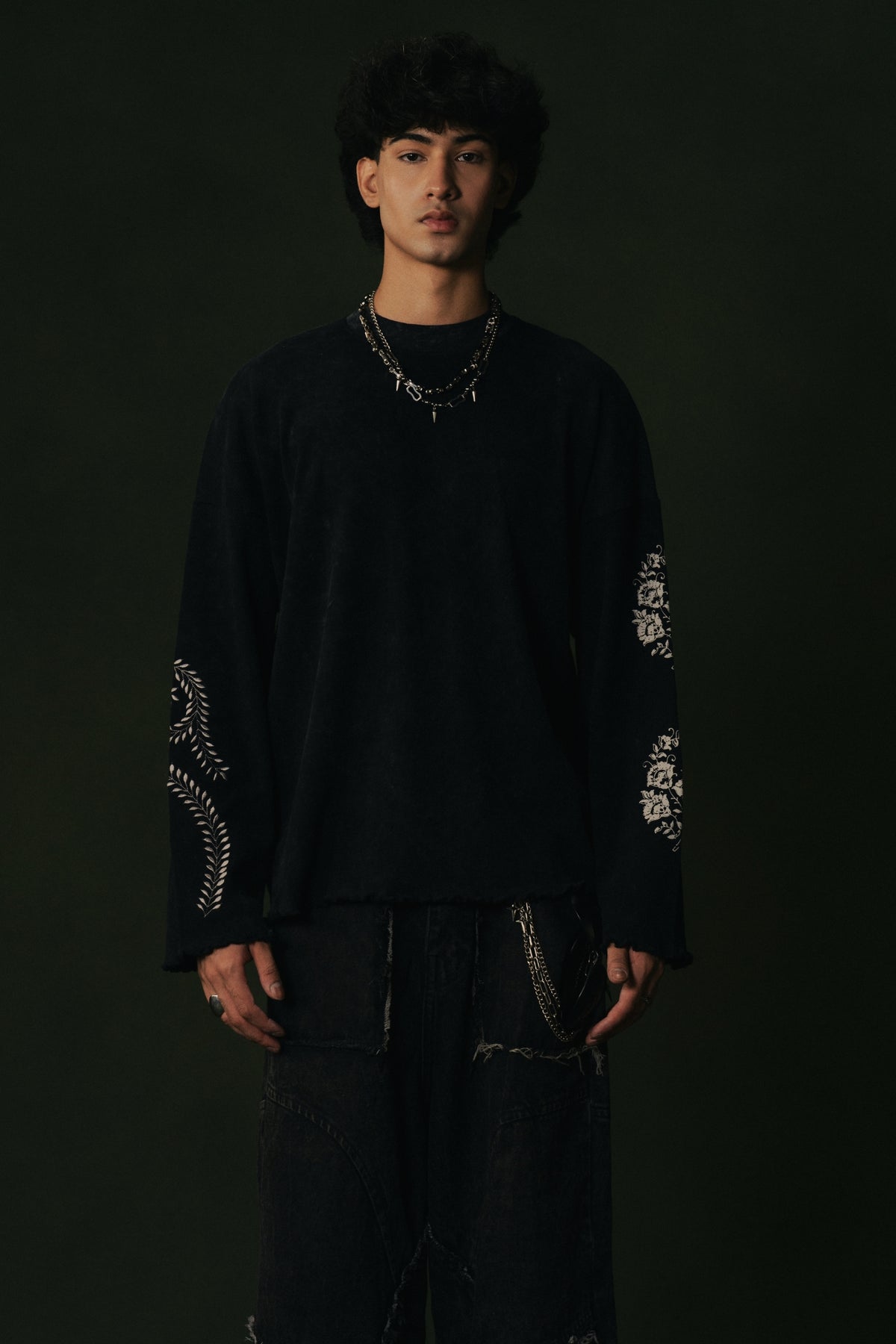 Zakhm Full Sleeve Distressed Tee