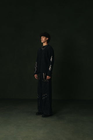 Zakhm Full Sleeve Distressed Tee