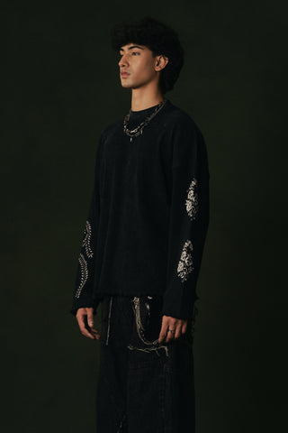 Zakhm Full Sleeve Distressed Tee
